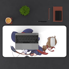 Load image into Gallery viewer, Little Witch Academia Computer Keyboard Pad, Lotte Yanson Mouse Pad (Desk Mat) With Laptop