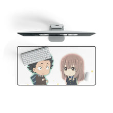 Load image into Gallery viewer, Koe No Katachi Shouko Nishimiya, Shouya Ishida Mouse Pad (Desk Mat) On Desk
