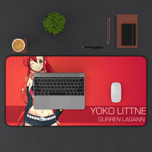 Load image into Gallery viewer, Gurren Lagann Yoko Littner Mouse Pad (Desk Mat) With Laptop