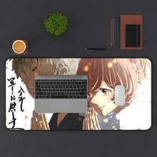 Load image into Gallery viewer, Tokyo Revengers Takemichi Hanagaki, Hinata Tachibana Mouse Pad (Desk Mat) With Laptop