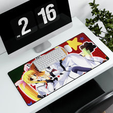 Load image into Gallery viewer, Magical Girl Lyrical Nanoha Mouse Pad (Desk Mat) With Laptop