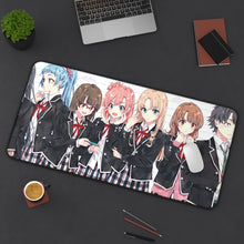 Load image into Gallery viewer, My Teen Romantic Comedy SNAFU Hachiman Hikigaya, Yukino Yukinoshita, Yui Yuigahama, Saki Kawasaki Mouse Pad (Desk Mat) On Desk