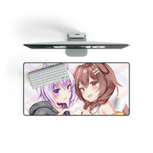 Load image into Gallery viewer, Inugami Korone & Nekomata Okayu Mouse Pad (Desk Mat)