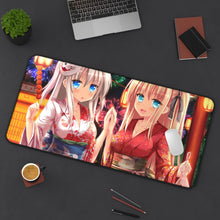 Load image into Gallery viewer, Nao Tomori and Yusa Nishimori in yukata Mouse Pad (Desk Mat) On Desk