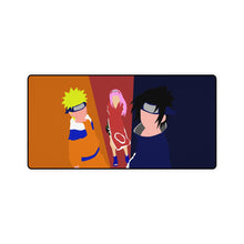 Load image into Gallery viewer, Minimalist Naruto, Sasuke and Sakura Mouse Pad (Desk Mat)
