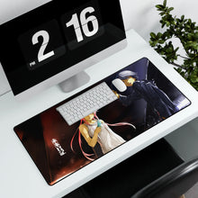 Load image into Gallery viewer, Mirai Nikki Yuno Gasai, Yukiteru Amano Mouse Pad (Desk Mat) With Laptop