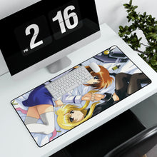 Load image into Gallery viewer, Magical Girl Lyrical Nanoha Mouse Pad (Desk Mat) With Laptop