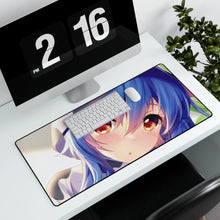 Load image into Gallery viewer, Girl in Pajamas Mouse Pad (Desk Mat) With Laptop