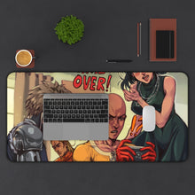 Load image into Gallery viewer, One-Punch Man Mouse Pad (Desk Mat) With Laptop