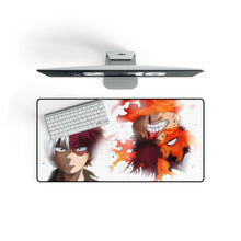 Load image into Gallery viewer, Shoto Todoroki / Enji Todoroki Mouse Pad (Desk Mat) On Desk