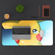 Load image into Gallery viewer, Crying Pikachu Mouse Pad (Desk Mat) With Laptop