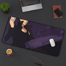 Load image into Gallery viewer, Darker Than Black Hei Mouse Pad (Desk Mat) On Desk