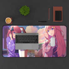 Load image into Gallery viewer, The Quintessential Quintuplets Itsuki Nakano, Nino Nakano, Yotsuba Nakano Mouse Pad (Desk Mat) With Laptop