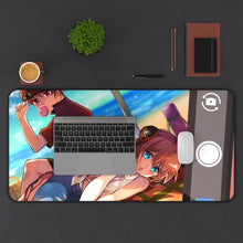 Load image into Gallery viewer, Okita Sougo Mouse Pad (Desk Mat) With Laptop