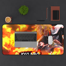 Load image into Gallery viewer, Kyokuro Rengoku Mouse Pad (Desk Mat) With Laptop