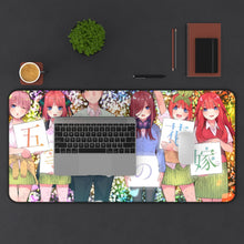 Load image into Gallery viewer, The Quintessential Quintuplets Miku Nakano, Itsuki Nakano, Nino Nakano, Yotsuba Nakano, Ichika Nakano Mouse Pad (Desk Mat) With Laptop