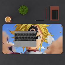 Load image into Gallery viewer, Meliodas Mouse Pad (Desk Mat) With Laptop