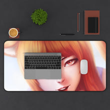Load image into Gallery viewer, Spice And Wolf Mouse Pad (Desk Mat) With Laptop
