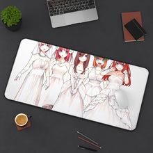 Load image into Gallery viewer, The Quintessential Quintuplets Miku Nakano, Itsuki Nakano, Nino Nakano, Yotsuba Nakano, Ichika Nakano Mouse Pad (Desk Mat) On Desk