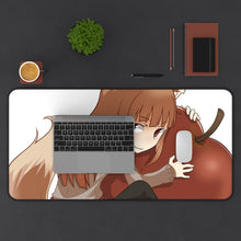 Load image into Gallery viewer, Spice And Wolf Mouse Pad (Desk Mat) With Laptop