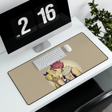 Load image into Gallery viewer, Fairy Tail Natsu Dragneel, Lucy Heartfilia Mouse Pad (Desk Mat) With Laptop
