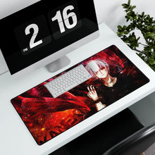 Load image into Gallery viewer, Tokyo Ghoul Ken Kaneki Mouse Pad (Desk Mat) With Laptop