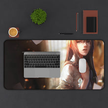 Load image into Gallery viewer, Makise Kurisu Mouse Pad (Desk Mat) With Laptop