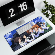 Load image into Gallery viewer, Girls und Panzer Mouse Pad (Desk Mat) With Laptop