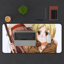 Load image into Gallery viewer, Spice And Wolf Mouse Pad (Desk Mat) With Laptop