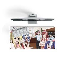 Load image into Gallery viewer, Fairy Tail Natsu Dragneel, Erza Scarlet, Gray Fullbuster, Lucy Heartfilia, Happy Mouse Pad (Desk Mat) On Desk