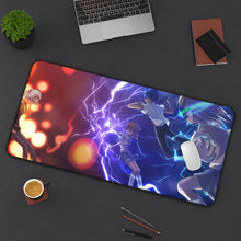 Load image into Gallery viewer, A Certain Magical Index Kamijou Touma, Mikoto Misaka Mouse Pad (Desk Mat) With Laptop