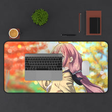 Load image into Gallery viewer, Laid-Back Camp Mouse Pad (Desk Mat) With Laptop
