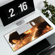 Load image into Gallery viewer, Ace and Luffy Mouse Pad (Desk Mat) With Laptop