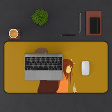 Load image into Gallery viewer, Spice And Wolf Mouse Pad (Desk Mat) With Laptop