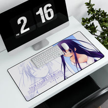 Load image into Gallery viewer, Hanbun no Tsuki ga Noboru Sora Mouse Pad (Desk Mat) With Laptop