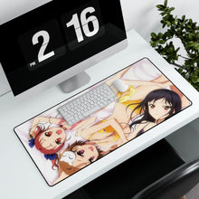 Load image into Gallery viewer, Accel World Kuroyukihime, Chiyuri Kurashima, Kouzuki Yuniko Mouse Pad (Desk Mat) With Laptop