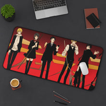 Load image into Gallery viewer, Durarara!! Izaya Orihara, Shizuo Heiwajima, Celty Sturluson, Masaomi Kida, Anri Sonohara Mouse Pad (Desk Mat) On Desk