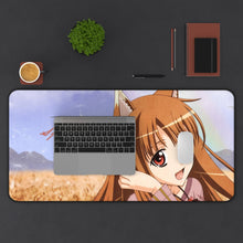 Load image into Gallery viewer, Spice And Wolf Mouse Pad (Desk Mat) With Laptop