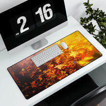 Load image into Gallery viewer, Forest Covered in Autumn Leaves Mouse Pad (Desk Mat) With Laptop
