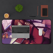 Load image into Gallery viewer, Sayori taking a rest Mouse Pad (Desk Mat) With Laptop