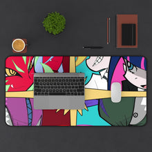 Load image into Gallery viewer, Panty & Stocking with Garterbelt Stocking Anarchy, Panty Anarchy, Chuck, Fastener, Panty Stocking With Garterbelt Mouse Pad (Desk Mat) With Laptop