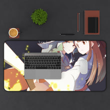 Load image into Gallery viewer, Little Witch Academia Diana Cavendish, Akko Kagari, Computer Keyboard Pad Mouse Pad (Desk Mat) With Laptop
