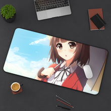 Load image into Gallery viewer, Katou Megumi Mouse Pad (Desk Mat) On Desk