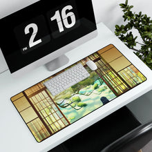 Load image into Gallery viewer, Two girls relaxing with ice-creams and fruits. Mouse Pad (Desk Mat) With Laptop