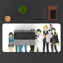 Load image into Gallery viewer, Durarara!! Izaya Orihara, Shizuo Heiwajima, Celty Sturluson, Masaomi Kida, Anri Sonohara Mouse Pad (Desk Mat) With Laptop