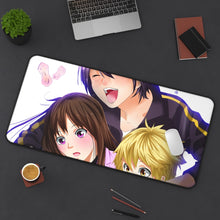 Load image into Gallery viewer, Noragami Yato, Yukine, Hiyori Iki, Noragami Mouse Pad (Desk Mat) On Desk