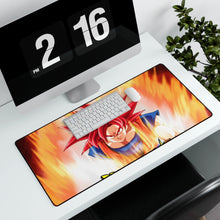Load image into Gallery viewer, Goku SSJ God Mouse Pad (Desk Mat) With Laptop