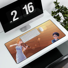 Load image into Gallery viewer, Kaori and Arima Mouse Pad (Desk Mat)