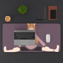 Load image into Gallery viewer, Spice And Wolf Mouse Pad (Desk Mat) With Laptop
