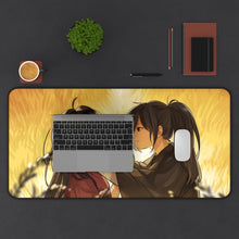 Load image into Gallery viewer, Hyakkimaru and Mio Mouse Pad (Desk Mat) With Laptop